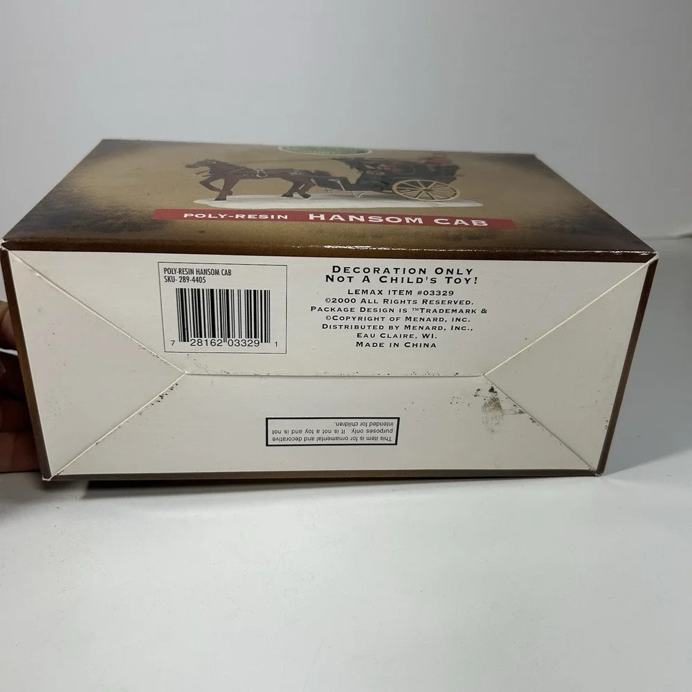 Lemax Hansom Cab Horse and Carriage Village Collection 2000 #03329 with Box‎